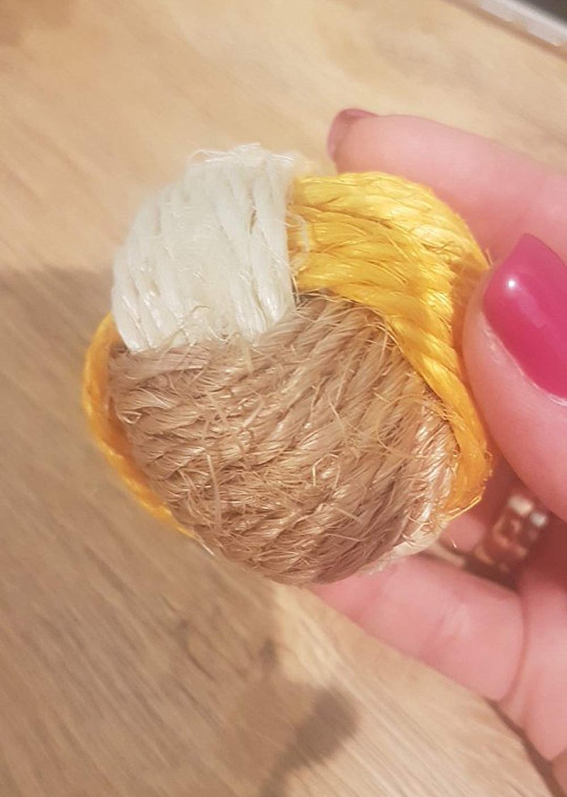 SUNTRADE 3Pcs Cat Toy Sisal Ball Pet Scratching Ball Chew Eco-Friendly Toy Pets Interactive Toy Bite and Wear Resistant(Random Color) - Image 5